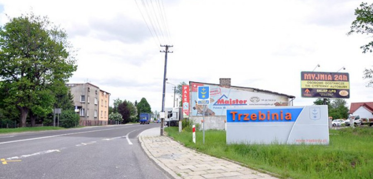 Nowy trzebiński witacz przy ul. Długiej 