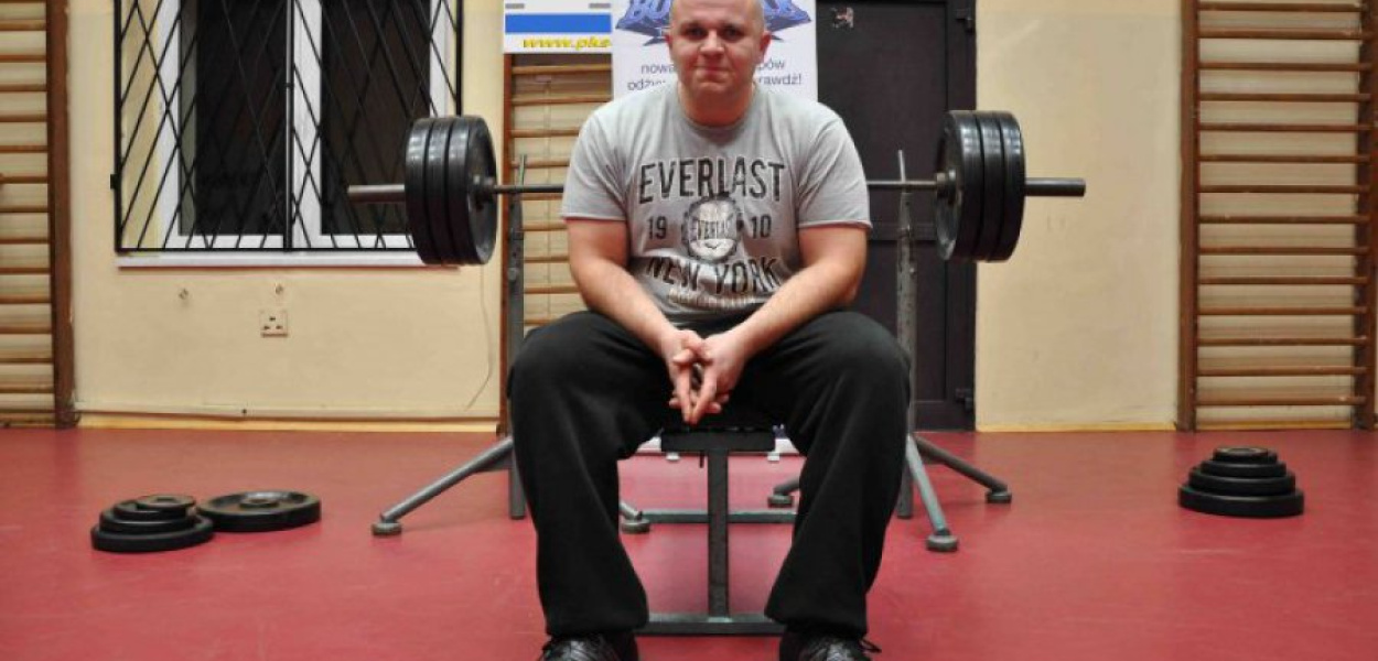 Rafał Miśliński z Trzebini zajął pierwsze miejsce w kategorii 100 kg wzwyż