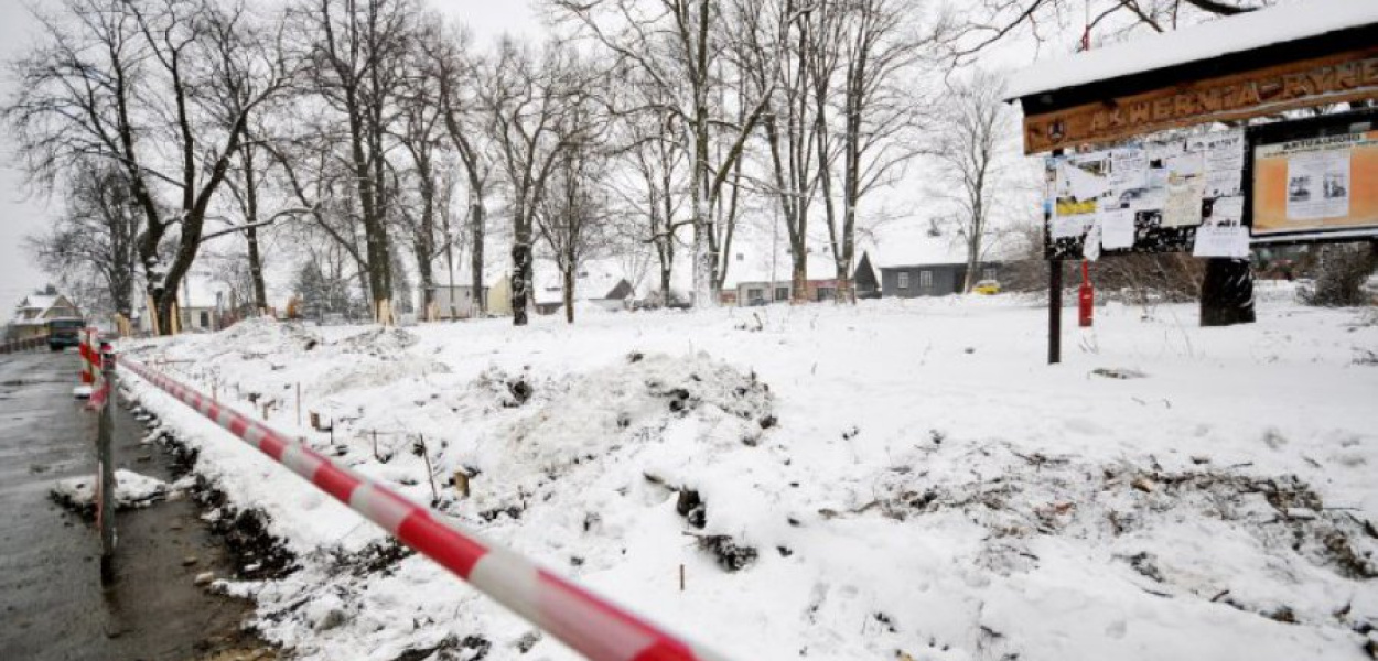 Parkowa część alwerniańskiego Rynku to obecnie plac budowy