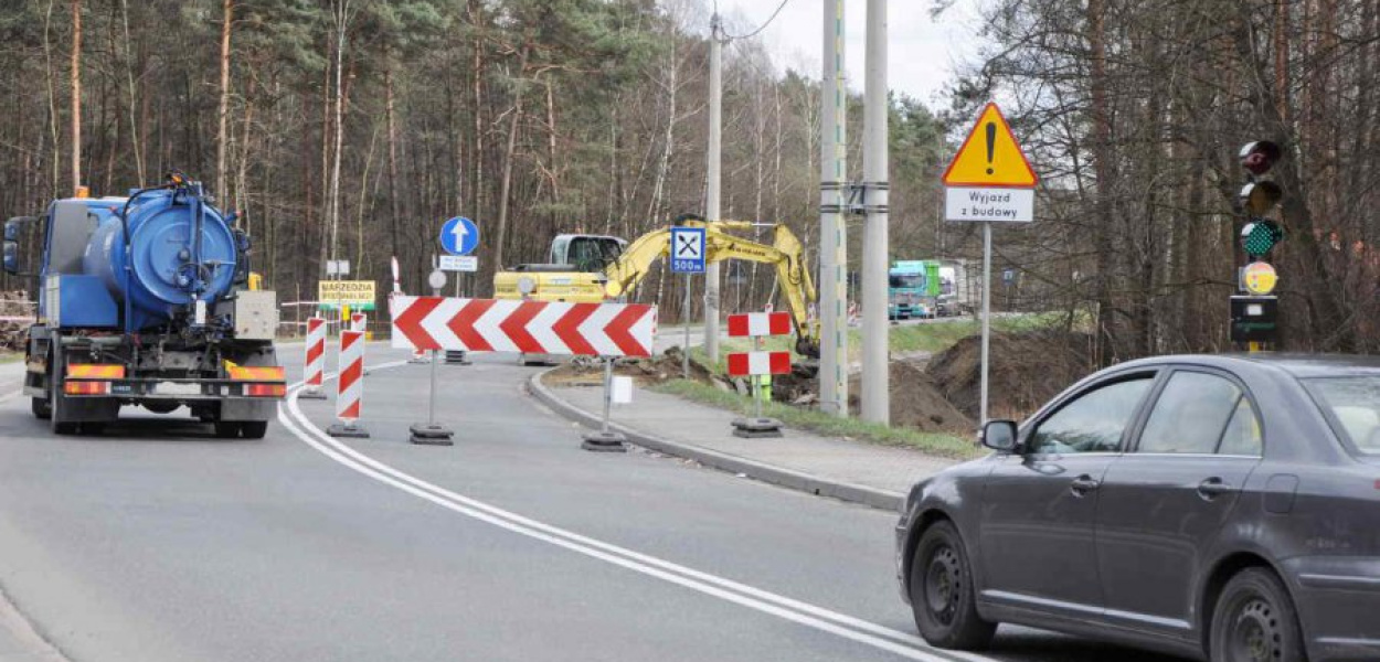 Na tym odcinku ul. Kroczymiech tworzą sie korki