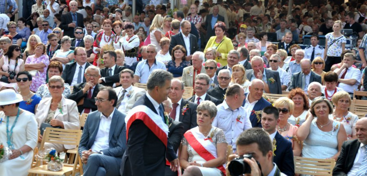 Dożynki powiatu krakowskiego w Krzeszowicach