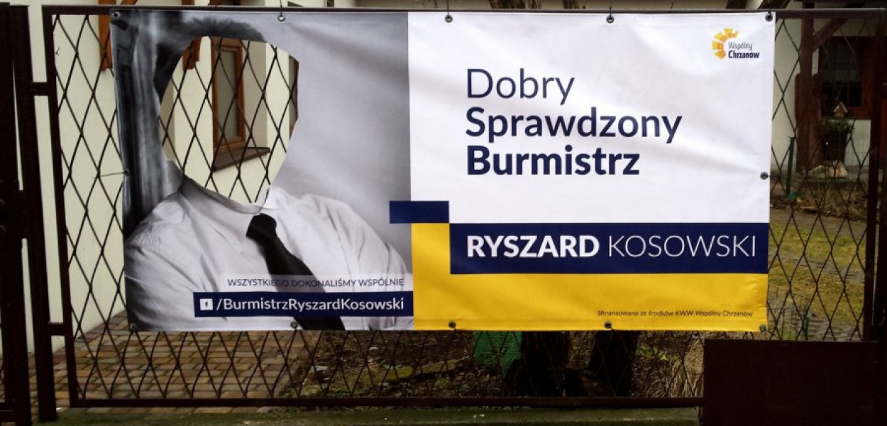 Zniszczony został m.in. baner wiszący na ogrodzeniu posesji przy ul. Słowackiego 