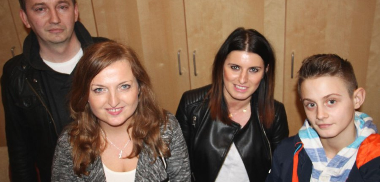 Od lewej Łukasz Kosowski, Jolanta Nawrocka, Agnieszka Terlecka i Norbert Terlecki    