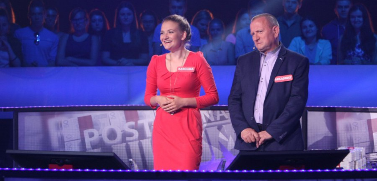 Arkadiusz i Karolina w programie &quot;Postaw na milion&quot; FOT. Materiały prasowe
