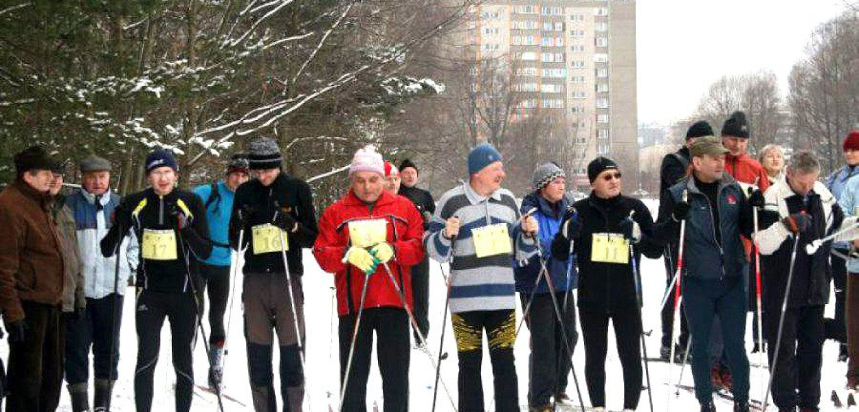 Na starcie biegu narciarskiego w Chrzanowie w 2012 roku. Fot. Marek Oratowski