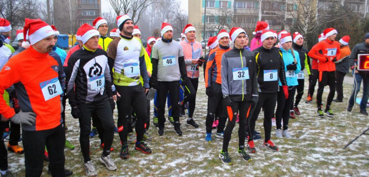 Podczas zeszłorocznego Chrzanowskiego Crossu św. Mikołaja. Fot. Marek Oratowski