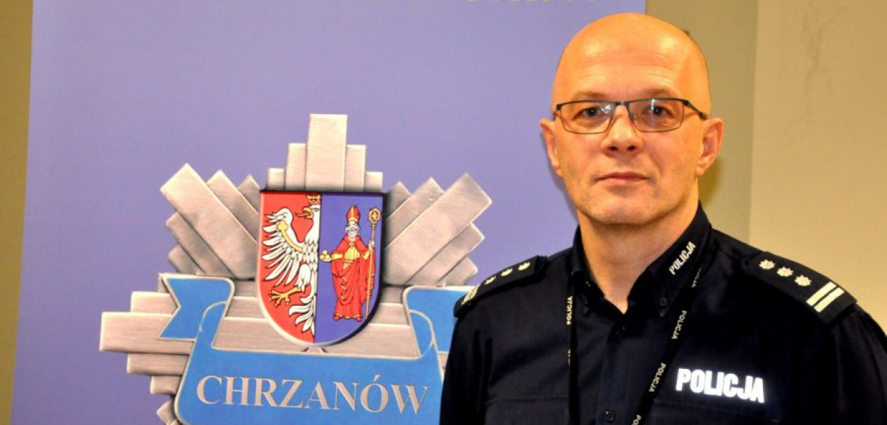 Inspektor Radek Bąchór kierował chrzanowską policją od listopada 2016 roku