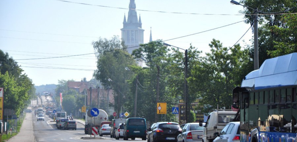 Korek na ul. Długiej w Trzebini 