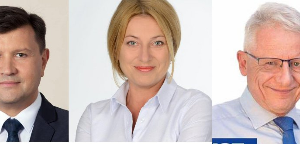 Rafał Kosowski, Kinga Skowrońska, Tadeusz Arkit. FOT. udostępnione przez zwycięzców wyborczych