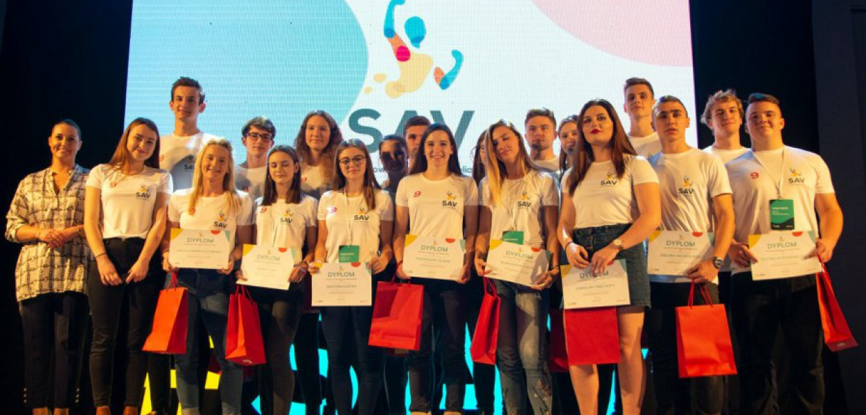 Stypendyści dziewiątej edycji programu Sportowa Akademia Veolii. Fot. Z archiwum SAV