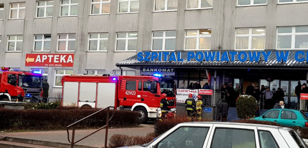 W związku z informacją o bombie wstrzymane zostały odwiedziny pacjentów