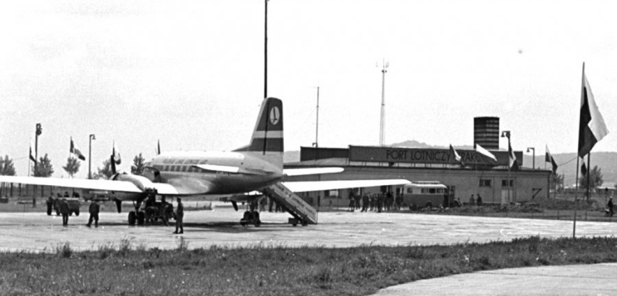 Port lotniczy w Krakowie Balicach 55 lat temu Fot. z archiwum lotniska