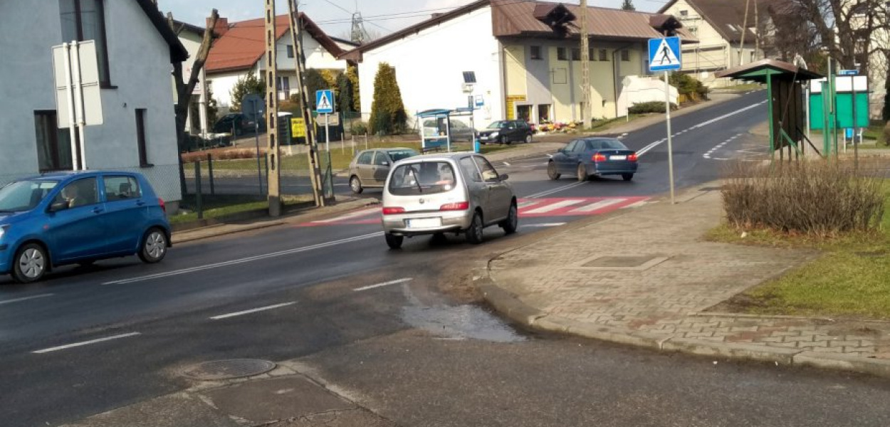 Skrzyżowanie w centrum Myślachowic
