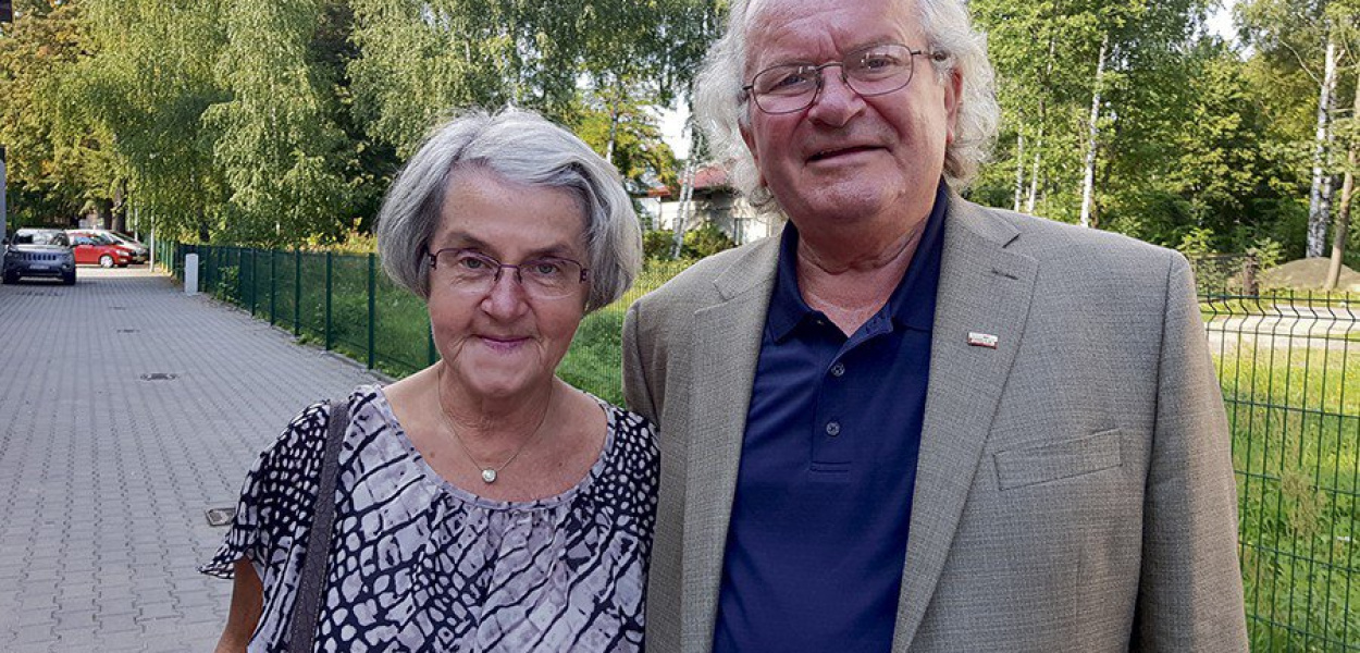 Krystyna i Józef Patynowie podczas ostatniego pobytu w Polsce