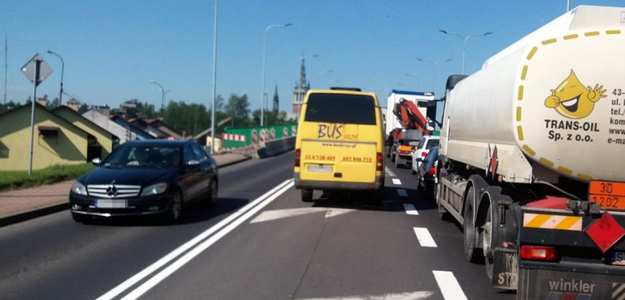 Wiadukt nad torami w Trzebini