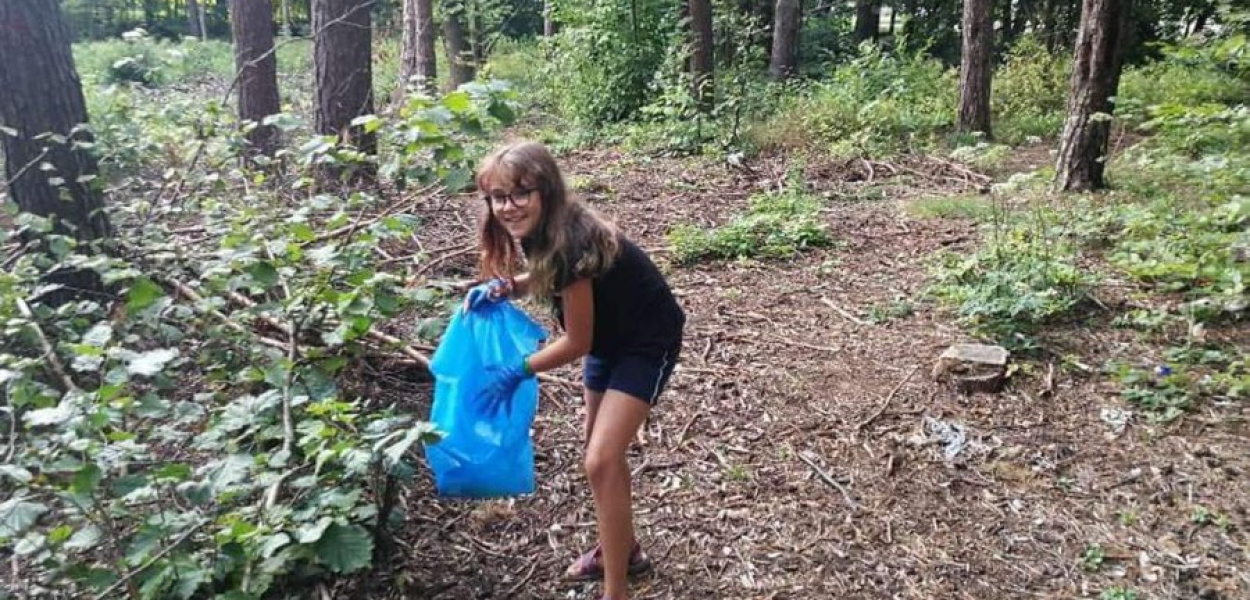 Emilia Cebula zaprasza na sprzatanie lasu fot. Katarzyna PIlch