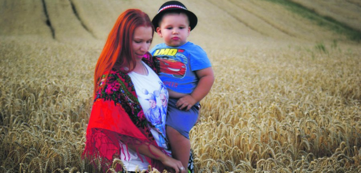 Joanna Bizoń z synkiem