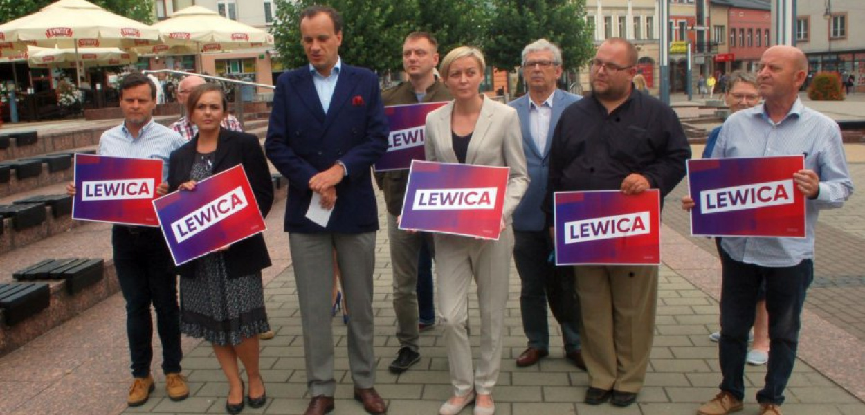 Kandydaci lewicy na Rynku w Chrzanowie