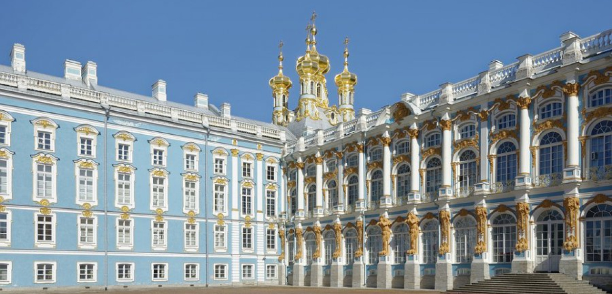 Pałac carycy Katarzyny w Petersburgu Fot.pixabay.com