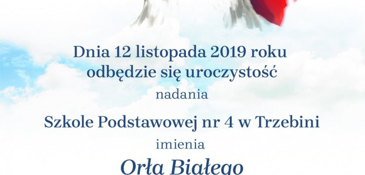 SP nr 4 w Trzebini nois bedzie imię Orła Białego