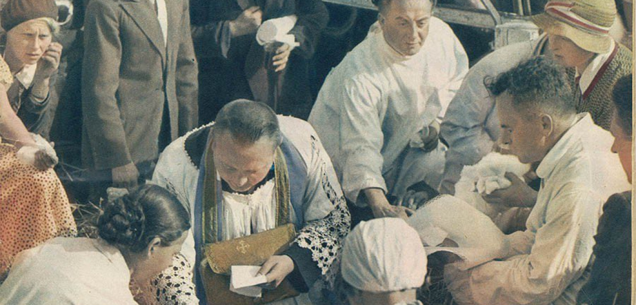 Okładka tygodnika ,,Światowid&quot; z 6 października 1934 roku i „Expresu Zagłębia&quot; z 3 pażdziernika 1934 roku