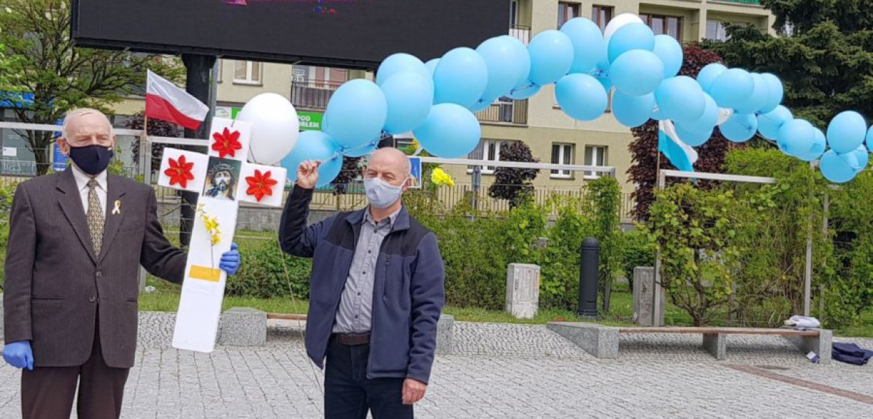 Inicjatorem wydarzenia był Zbigniew Pogoda (z lewej)