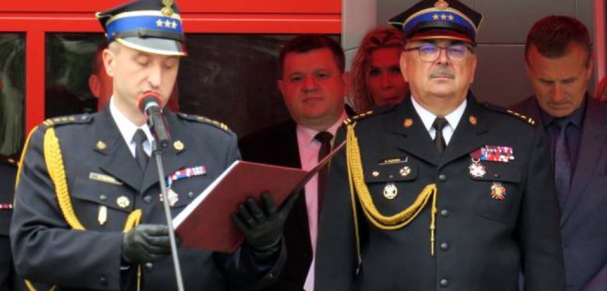 St. bryg. Piotr Filipek i st. bryg. Marek Bębenek. Fot. KW PSP w Krakowie