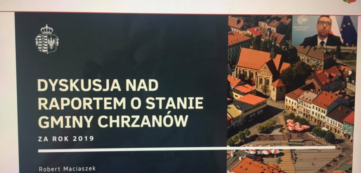 Dzisiejsza sesja Rady Miejskiej Chrzanowa odbyła się w trybie zdalnym