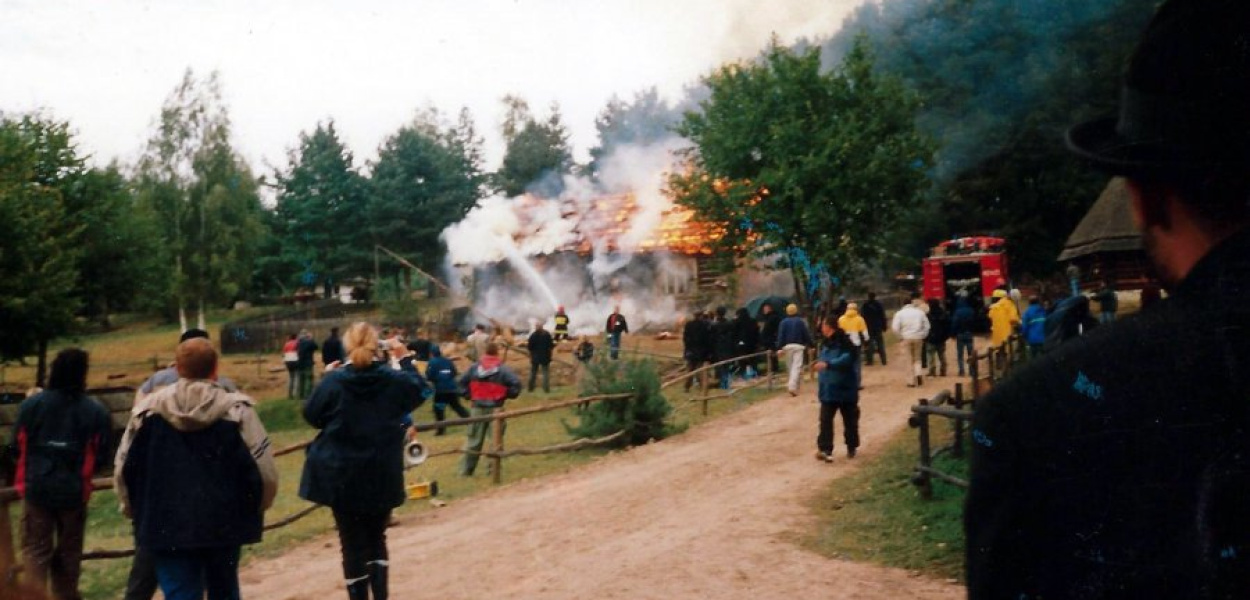 W skansenie kręcili film o Karolu Wojtyle. Fot. Z archiwum Muzeum w Wygiełzowie