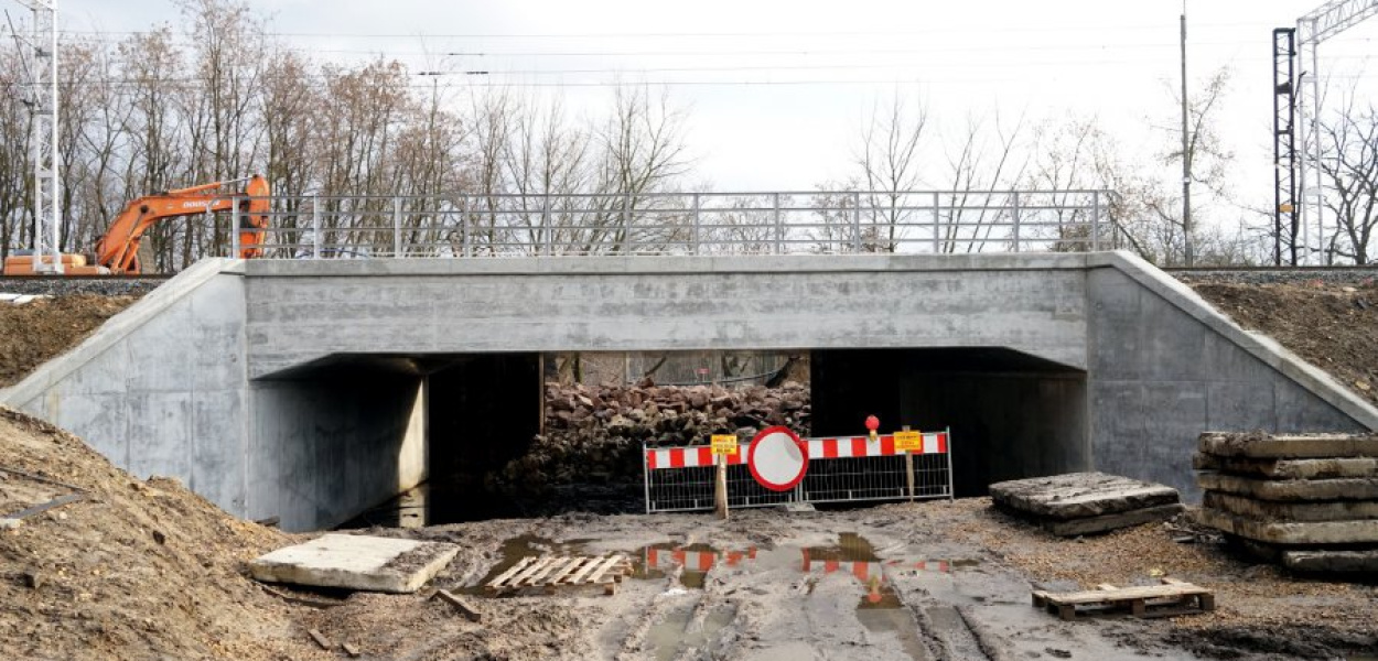 Nowy wiadukt kolejowy nad ul. Zbożową w Chrzanowie