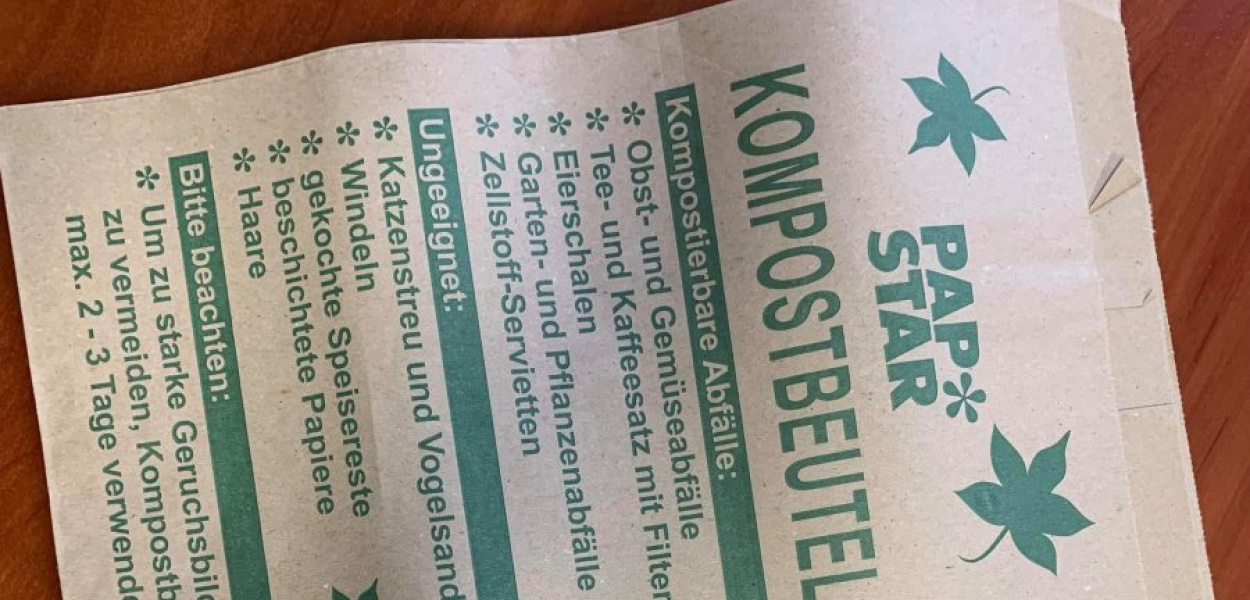 Worki kompostowe sprowadzono z Niemiec fot. ZMGK