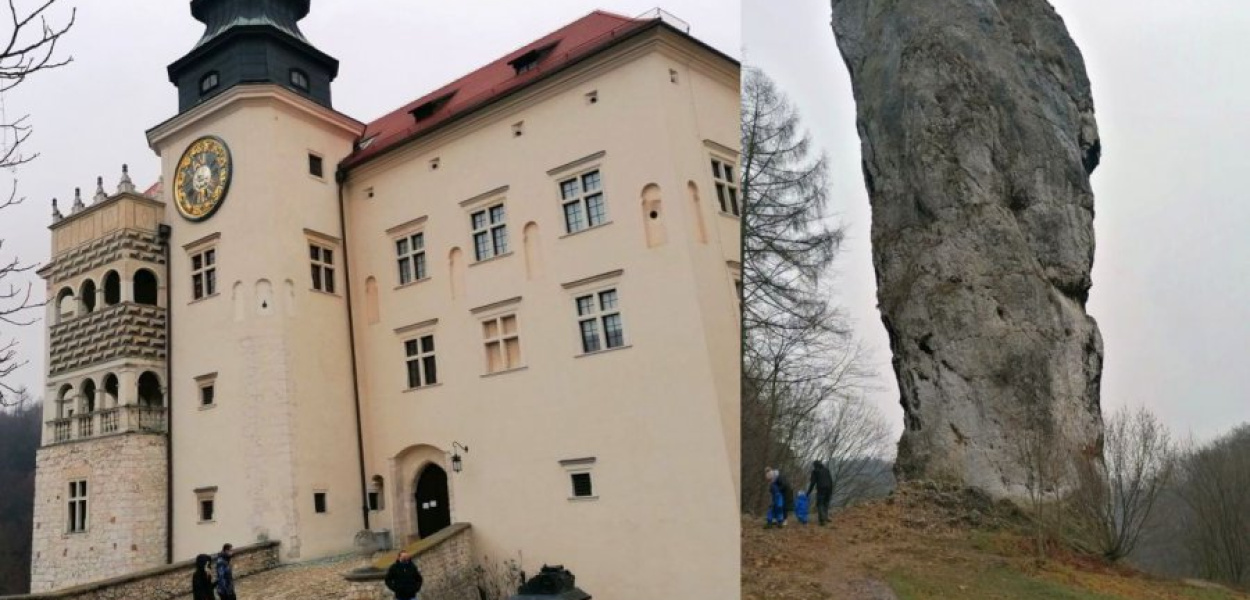 Zamek w Pieskowej Skale i Maczuga Herkulesa