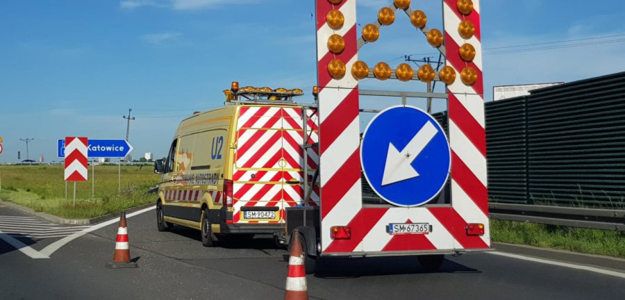 Przez pewien czas autostrada była zupełnie zablokowana 