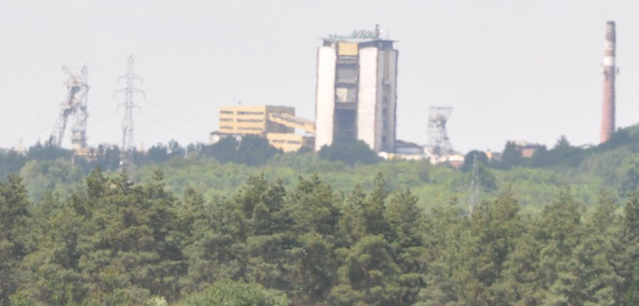 Widok z Zagórza na kopalnię Janina. FOT. Michał Koryczan