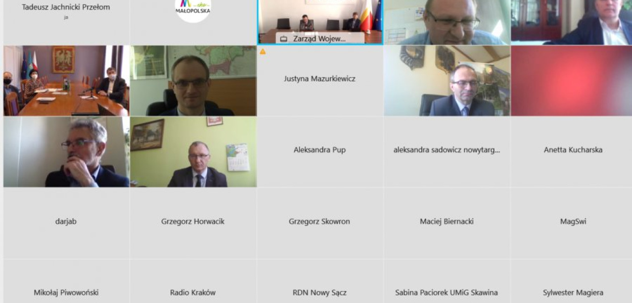 Piątkowe spotkanie odbyło się online