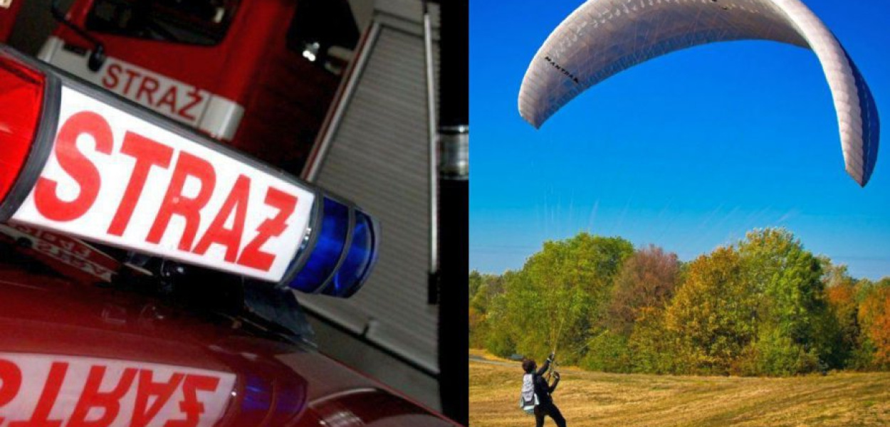 Meżczyzna na szczęście nie odniósł większych obrażeń