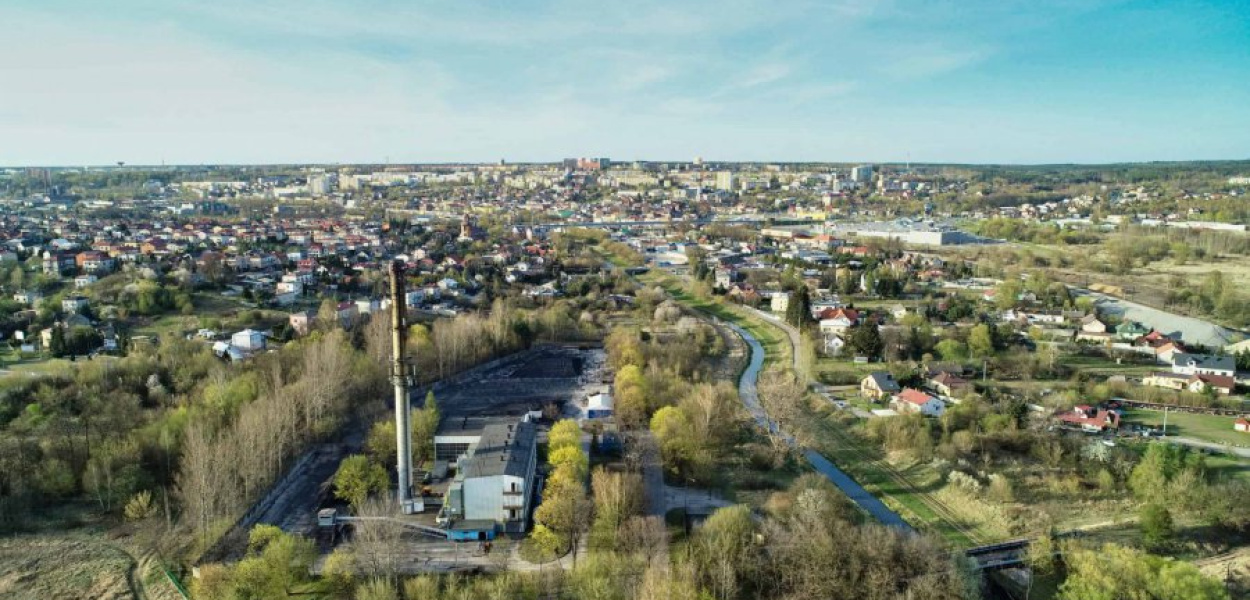 Starachowice. W tym miejscu przy Ostrowieckiej ma powstać spalarnia odpadów. Fot. ze strony miejskiego ZEC