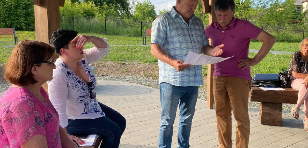 Dzisiejsze spotkanie RO Centrum w Trzebini odbyło się w plenerze
