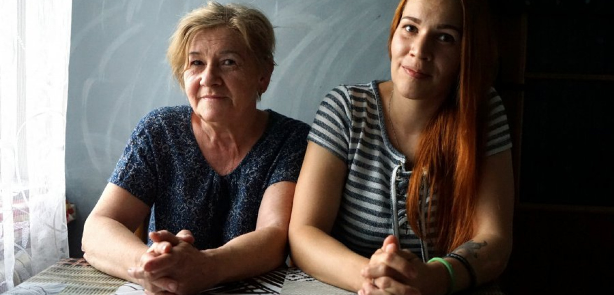 Grażyna Pustułka i jej córka Joanna Bizoń