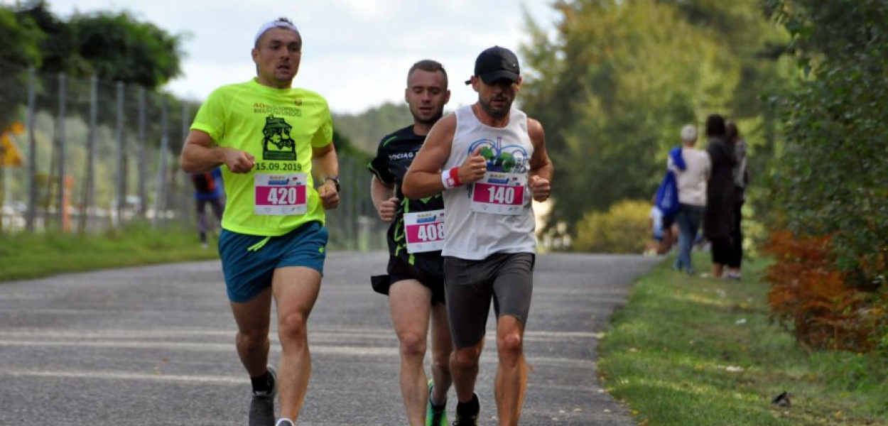 Podczas zawodów Chechło Run w 2019 r.