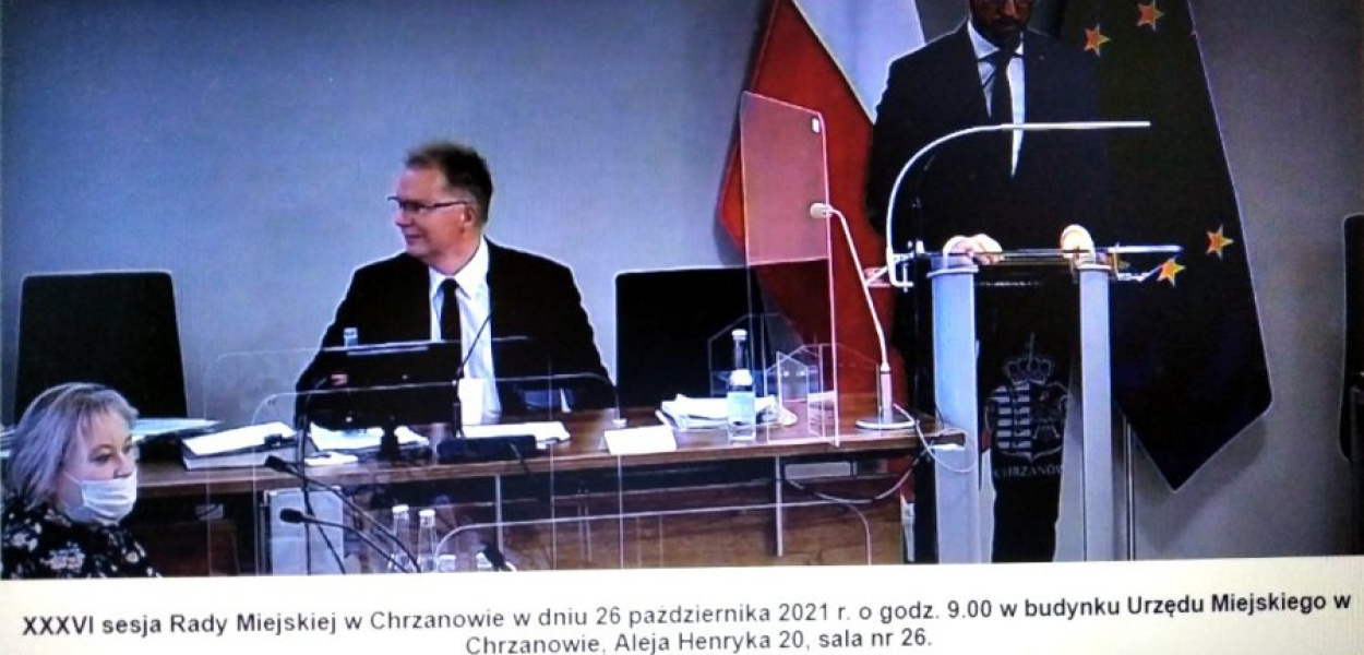Ryszard Kosowski, przewodniczący Rady Miejskiej w Chrzanowie i burmistrz Robert Maciaszek