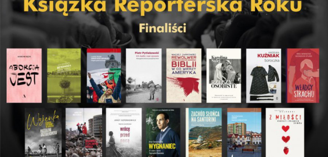 Okładki najlepszej 15-ki książek reporterskich Fot. press.pl