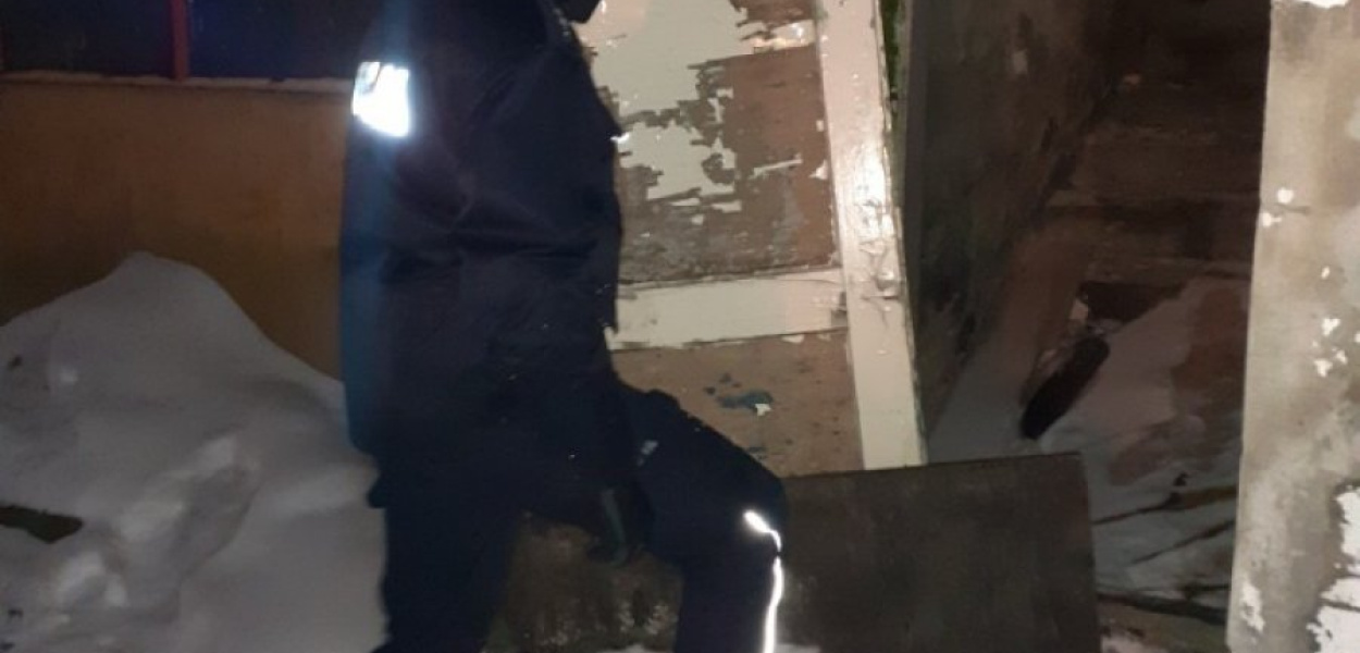 Poszukiwanie bezdomnych Fot. KPP Oświęcim
