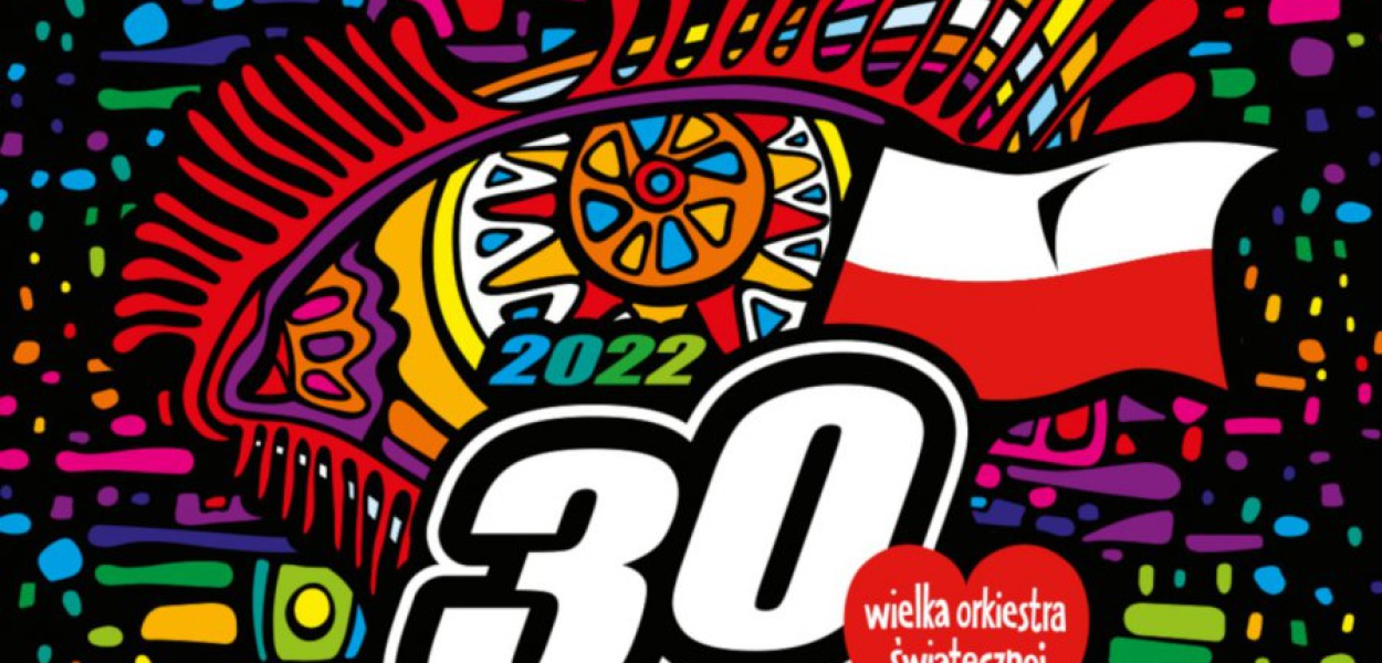 Plakat WOŚP. Archiwum Fundacji Wielkiej Orkiestry Świątecznej Pomocy