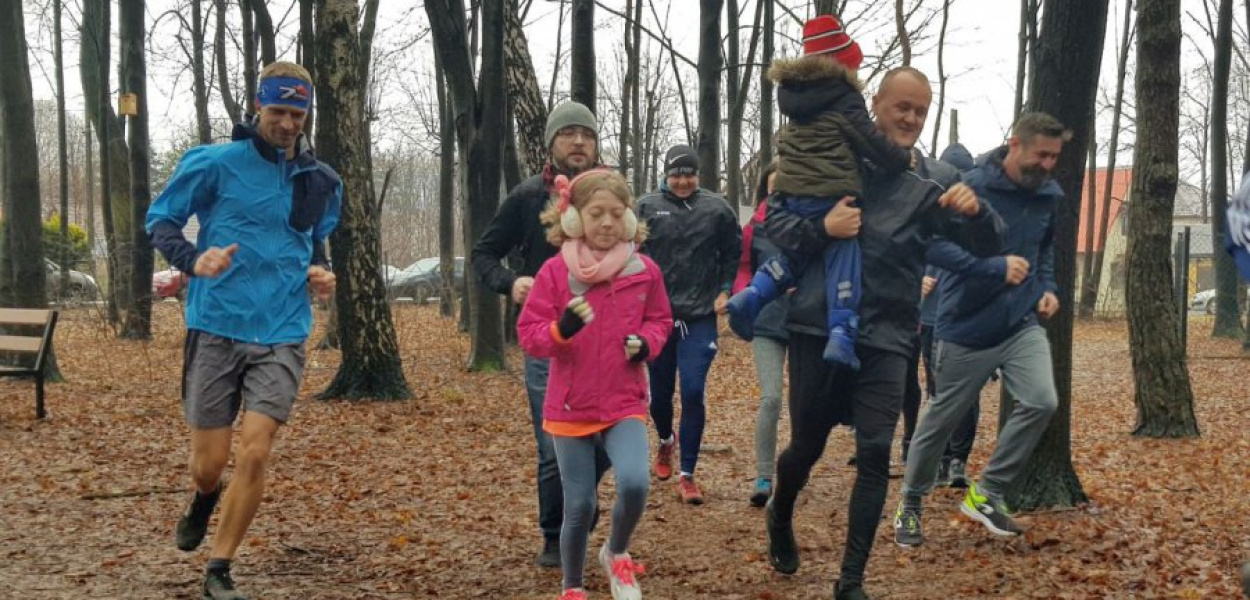 Uczestnicy Noworocznego Biegu Balińskiego