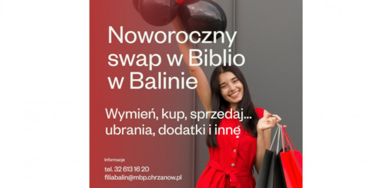 W piątek w bibliotece w Balinie rozpocznie się kiermasz ubrań i dodatków