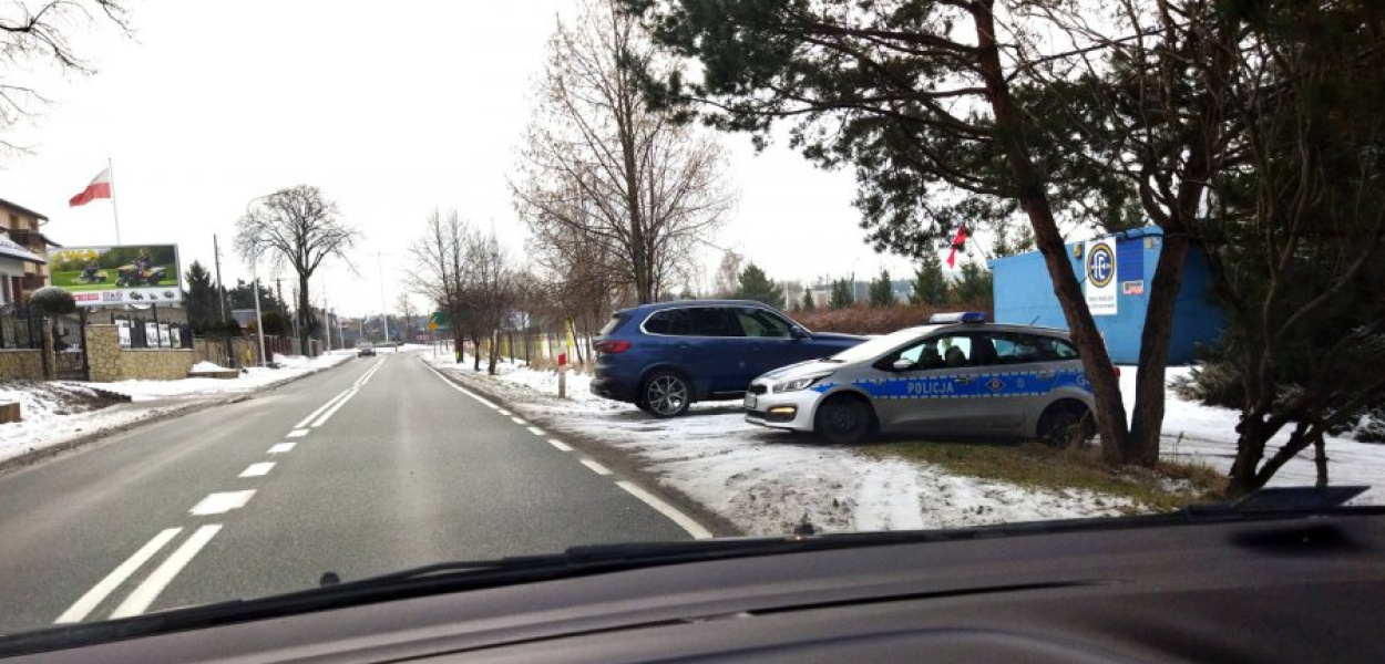 Kontrola drogowa przy Szpitalnej w Chrzanowie