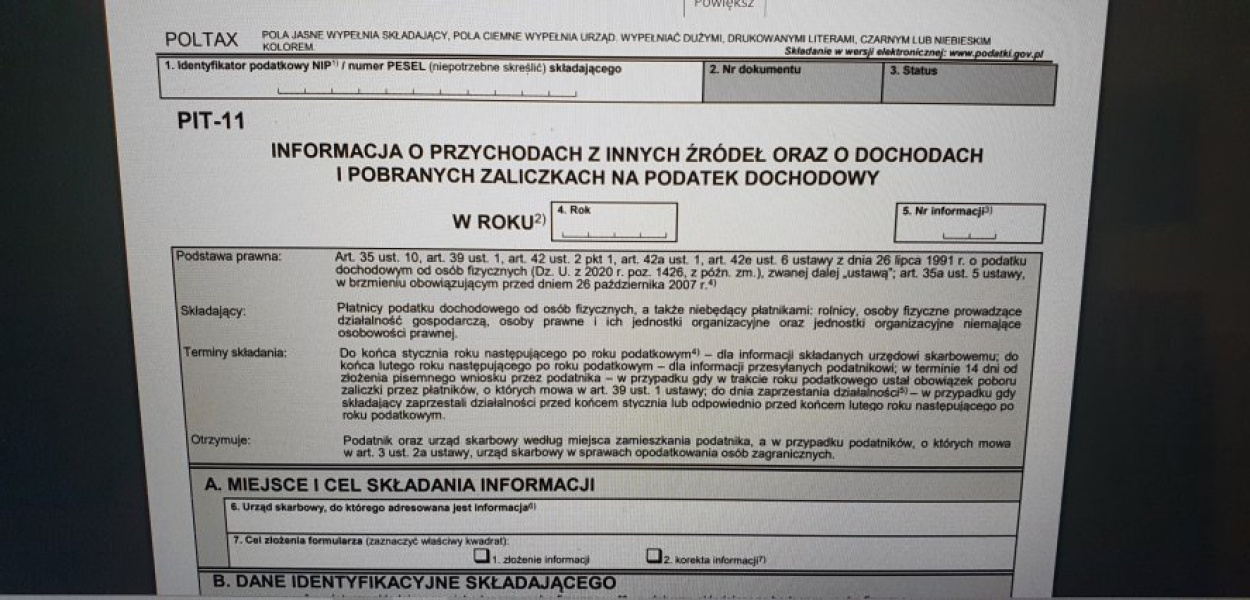 W poniedziałek mija termin przesłania PIT11 do urzędów skarbowych przez pracodawców