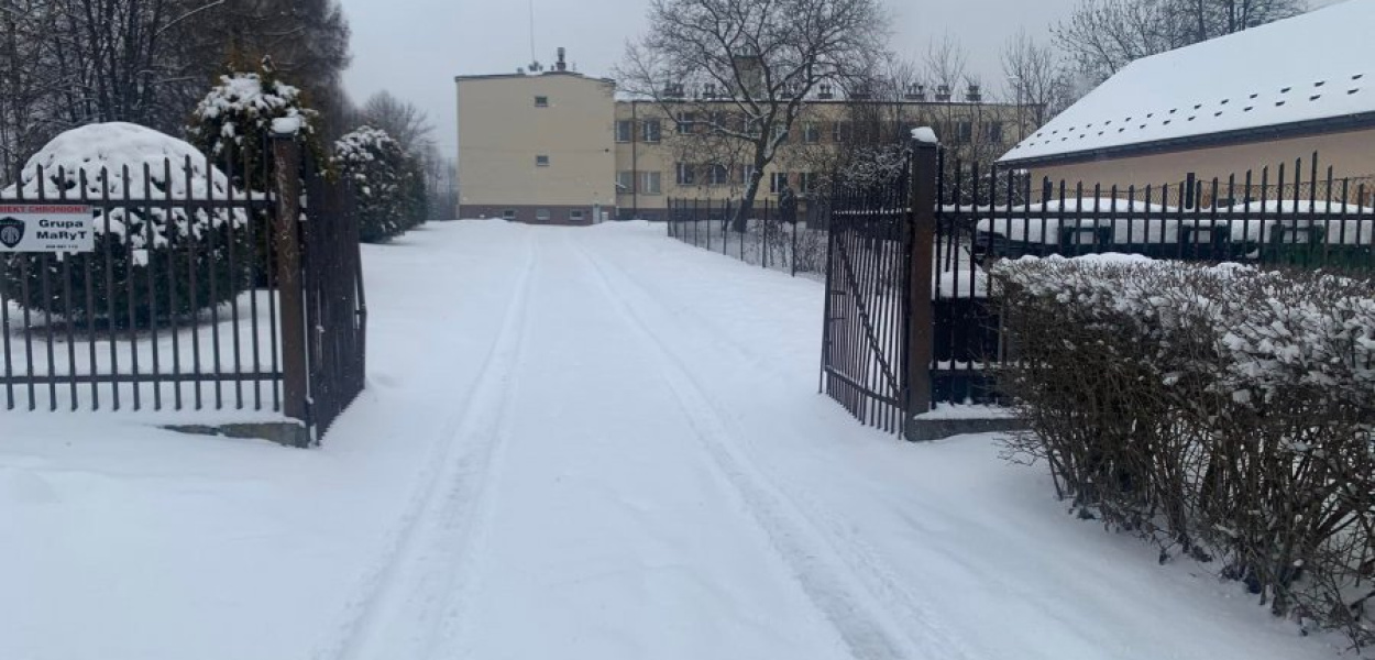 Droga dojazdowa do SP nr 4 w Trzebini