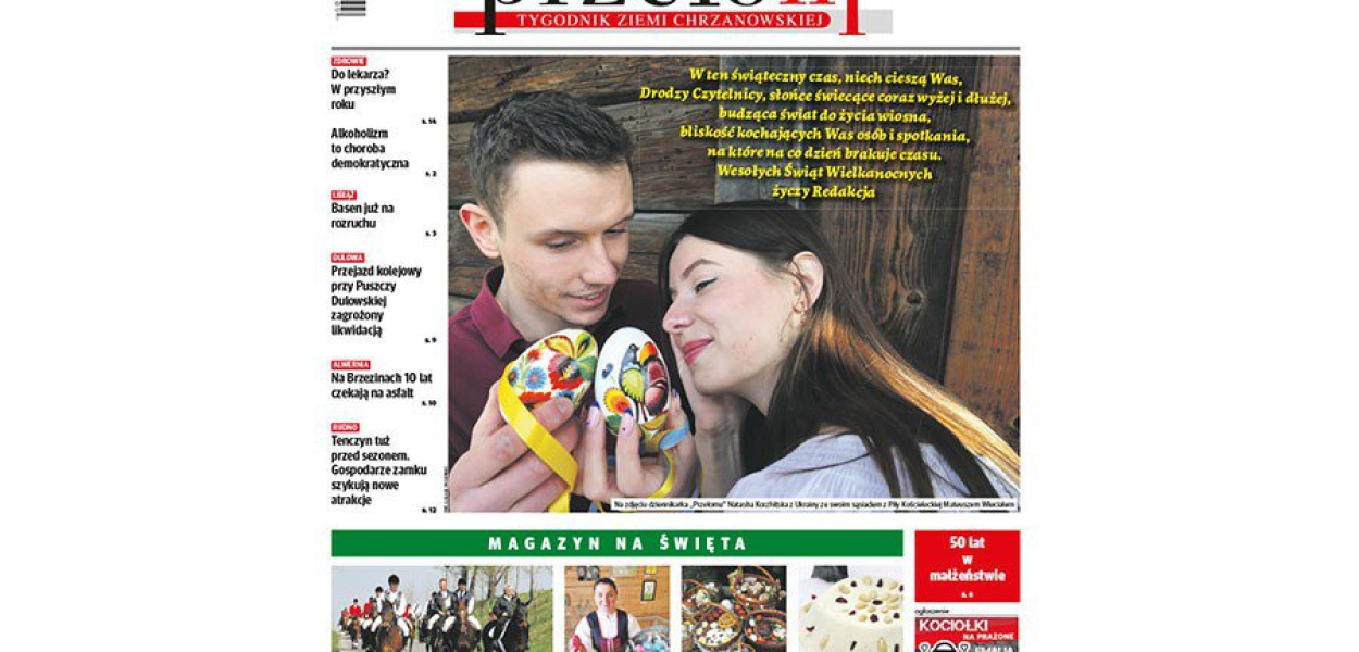 Okładka świątecznego wydania tygodnika &quot;Przełom&quot;